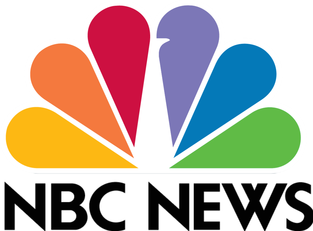 Colorful peacock logo above 'NBC NEWS' text.