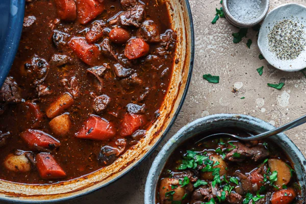 How to increase nutrient absorption - bone broth on a table