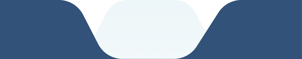 Abstract design with blue and white curved shapes.