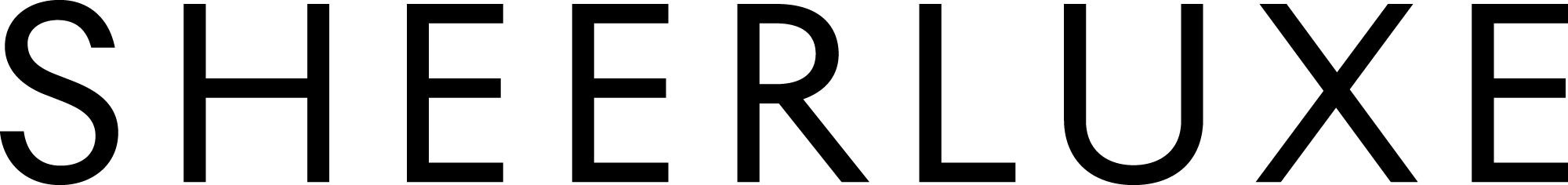 The word SHEERLUXE in a black, sans-serif font on a white background.