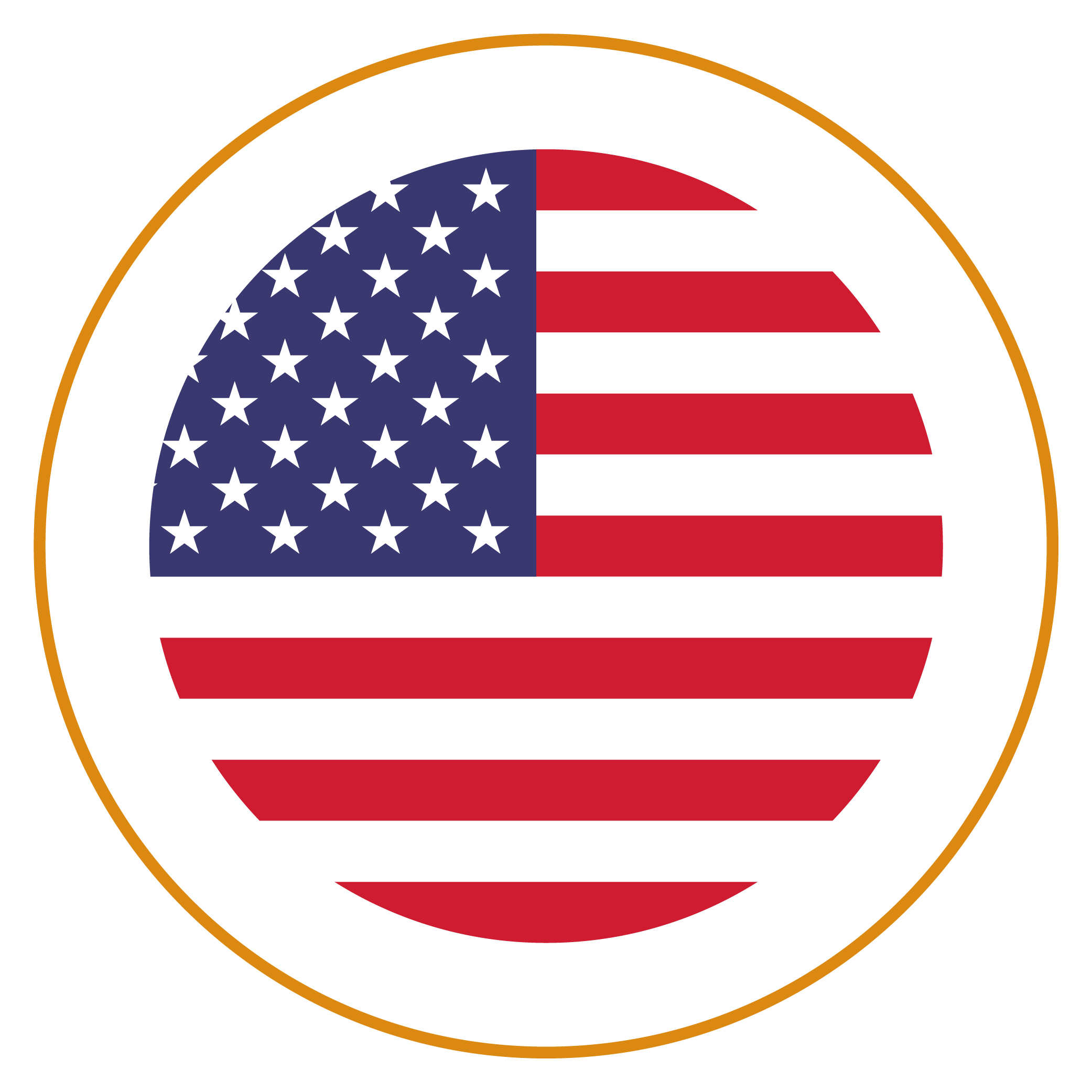 An orange circular icon of a crossed-out slice of food on a plate.