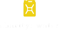 Yellow jerry can icon above the text 'charity: water.'