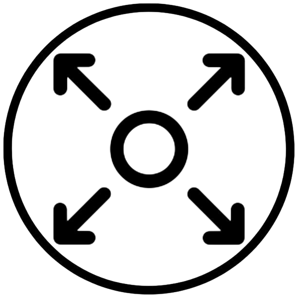 Water-repellent icon with three droplets and an arrow.