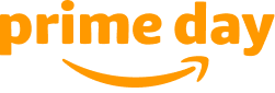 The Amazon Prime Day logo in orange lettering with the Amazon smile underneath.