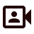 Icon of a video camera with a person silhouette inside.