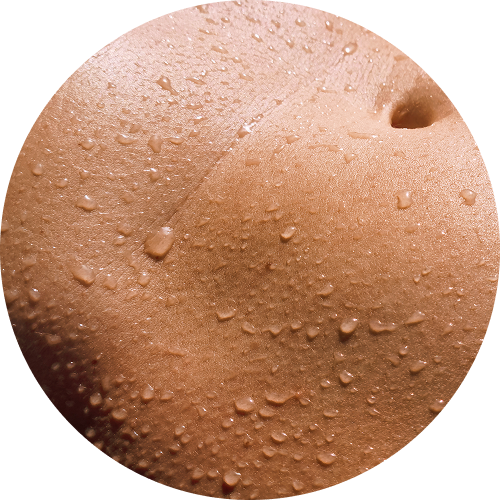 Close-up of a wet, textured surface with water droplets.