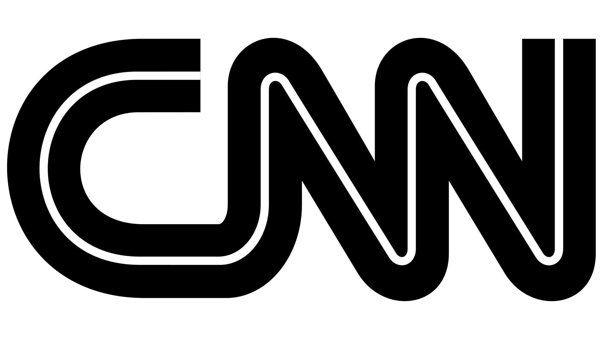 The black CNN logo on a white background.