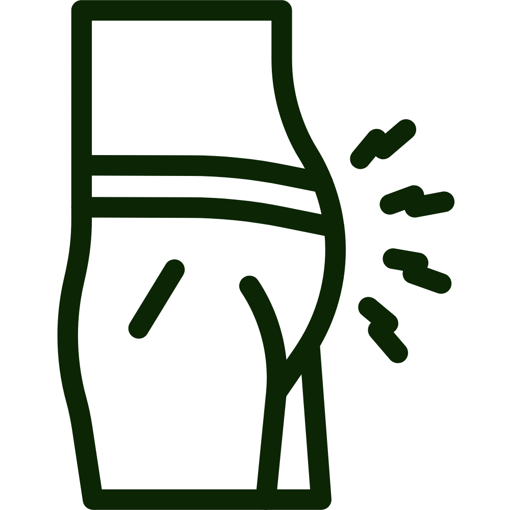 Icon of a human torso with emphasis on the stomach area.