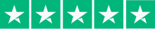 Four and a half white stars on a green background.