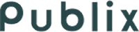 The Publix logo in dark teal, lowercase letters on a transparent background.