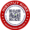 Red circular seal with a QR code in the center.