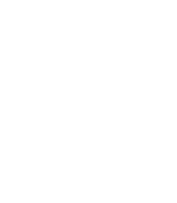White hexagon outline on a black background.