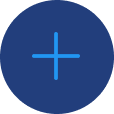 A blue circle with a white plus sign in the center.