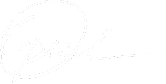 A white, cursive signature of the name 'Phil' inside a thin oval.