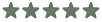 A graphic showing five gray stars in a row, indicating a rating.