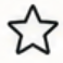 A black outline of a five-pointed star on a white background.