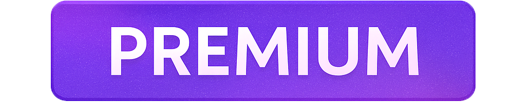 Purple button with the word 'PREMIUM' in white text.