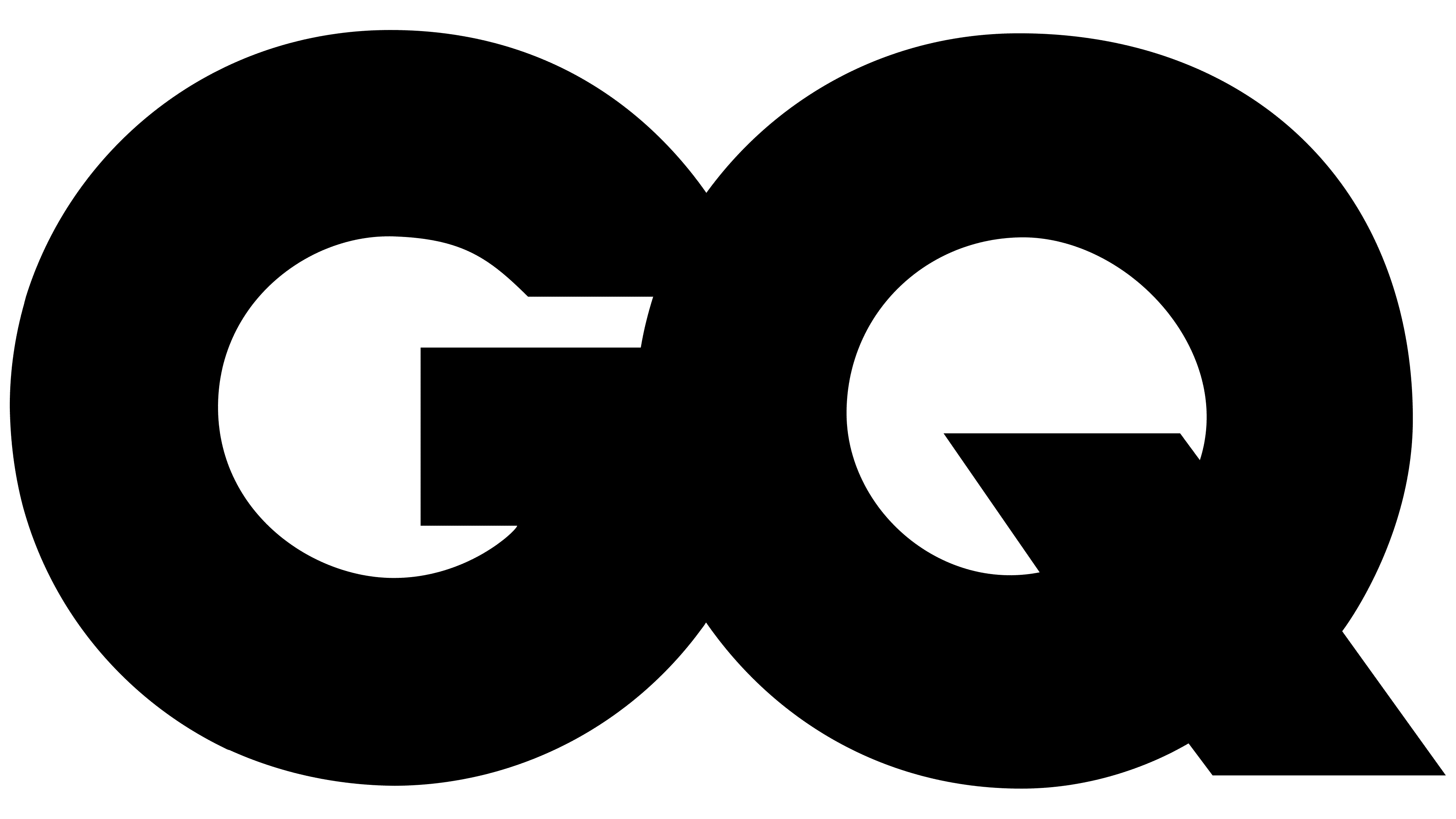Black GQ logo on a white background.