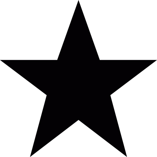 Black star shape on a white background.