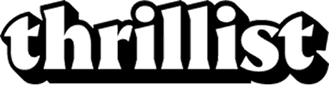 The logo for Thrillist, written in a stylized lowercase font with a black drop shadow.