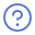 A blue icon of a question mark inside a circle.