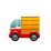 A small red and yellow delivery truck emoji.