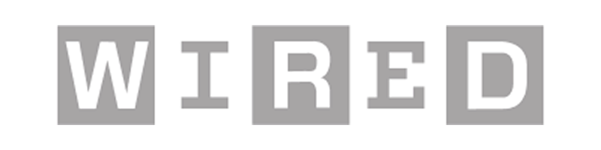 Black and white logo with the word 'WIRED' in bold letters.