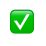 A green check mark icon on a transparent background.