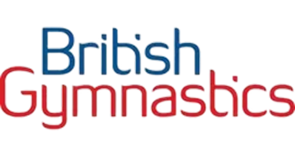 The British Gymnastics logo, with 'British' in blue and 'Gymnastics' in red.