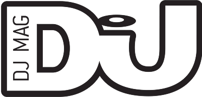 Black DJ Mag logo on a transparent background.