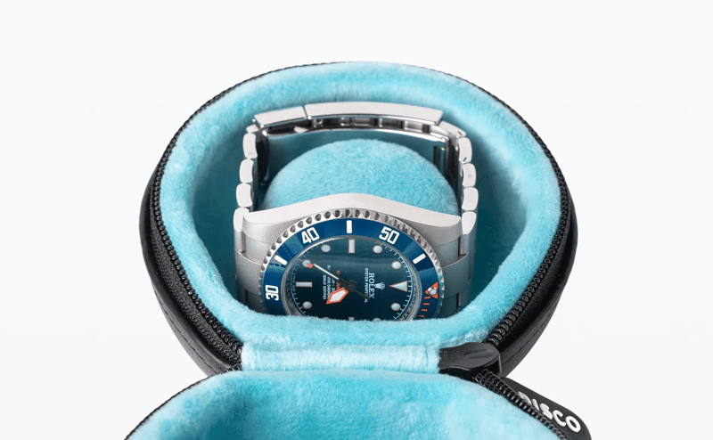 Open Puck, Oslo blue interior, dive watch