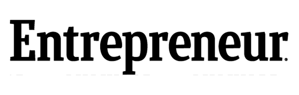 The word 'Entrepreneur.' in a black serif font on a solid green background.
