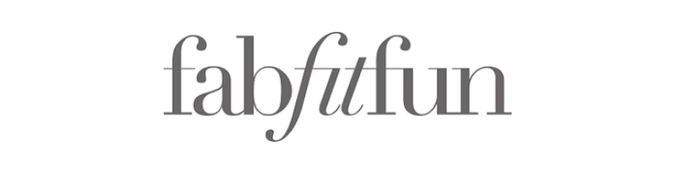 Logo with the text 'fabfitfun' in black on a white background.