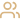 A tan, pixelated icon representing two people.