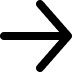 A simple black arrow with rounded ends, pointing to the right on a white background.