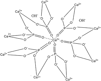 Chemical structure diagram with interconnected atoms and bonds.