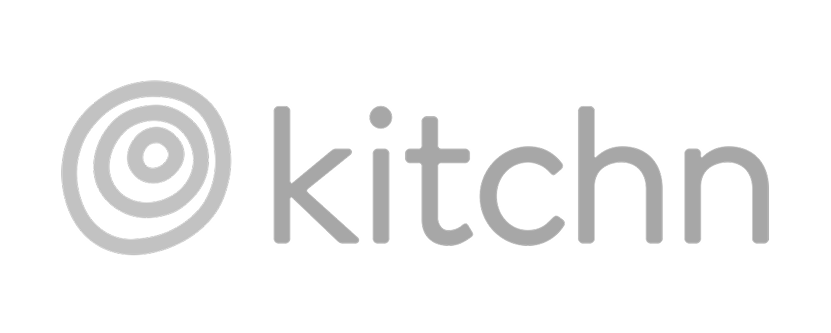 Gray logo with concentric circles and the word 'kitchn' in lowercase.