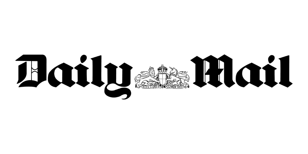 Black background with a white heraldic emblem in the center.