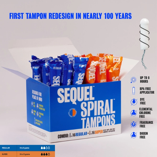 Sequel The Spiral™ Tampon, Combo