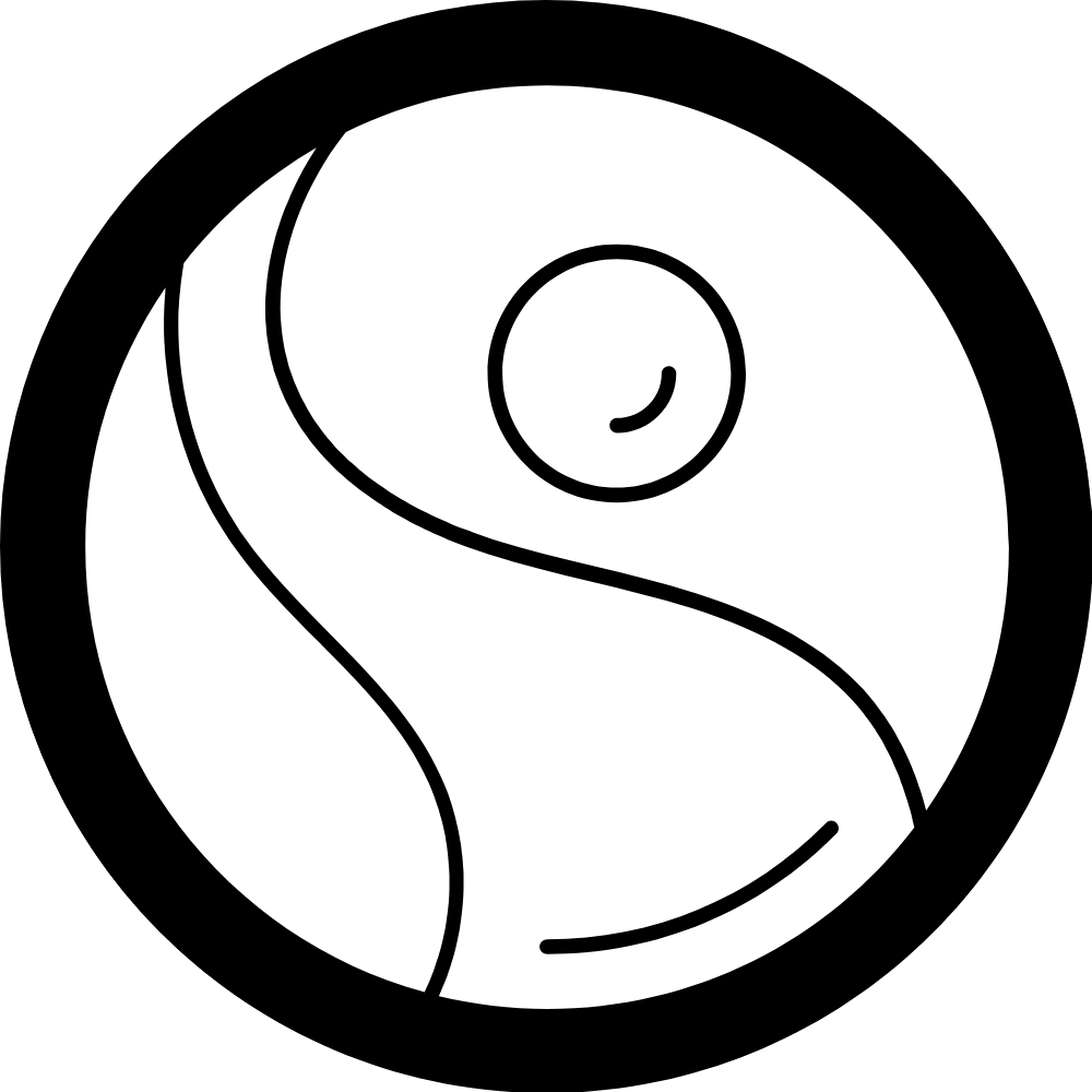 Black and white illustration of a cat with a long tail.
