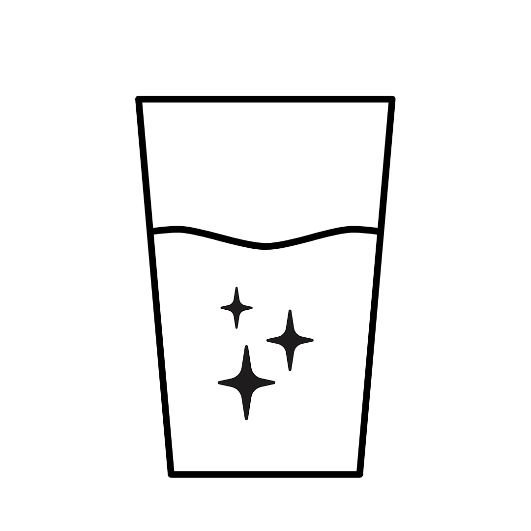 Silhouette of a person with stars around them.