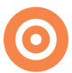 Orange concentric circles on a bright background.