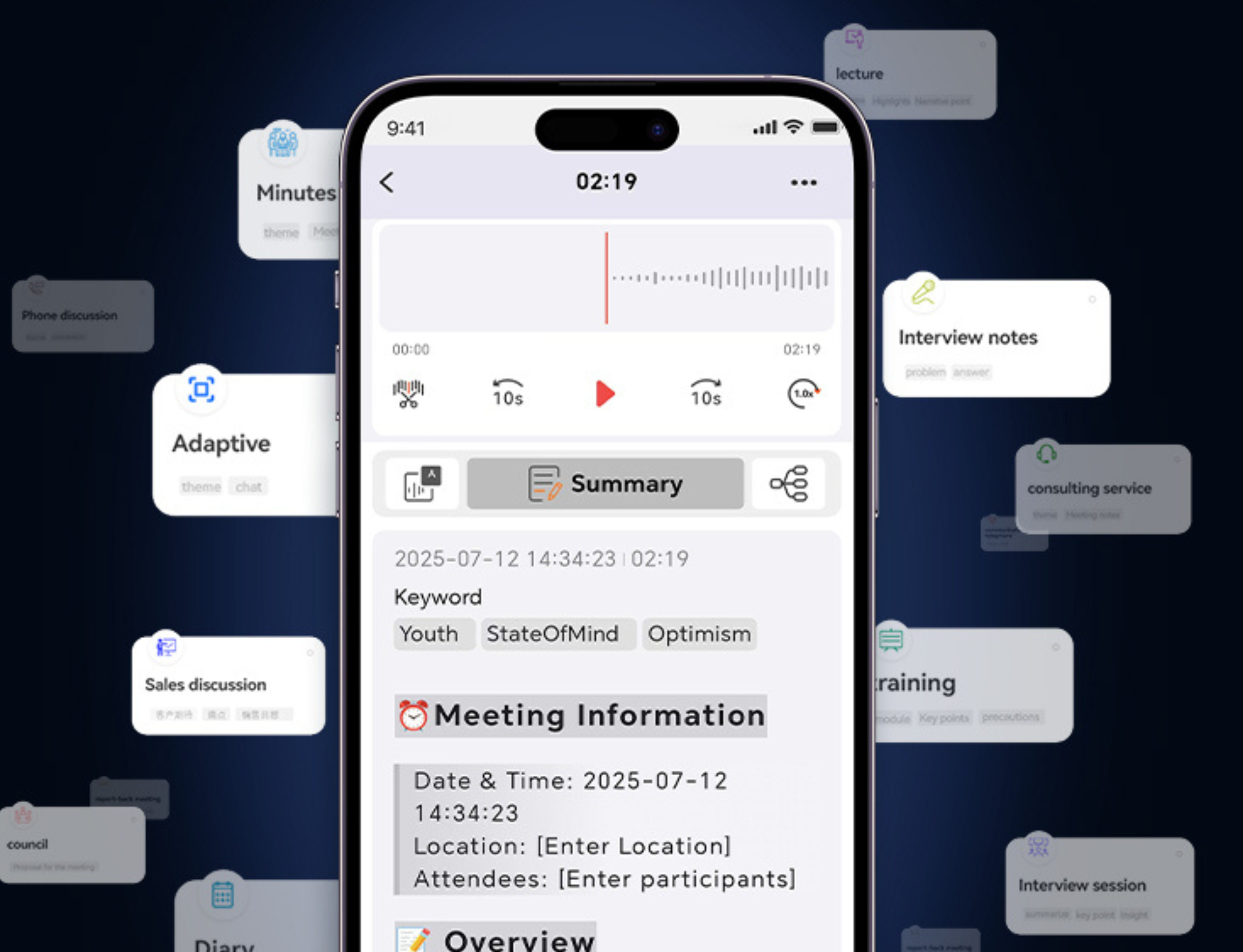 AuroNote™ PRO - AI Note Taking Assistant