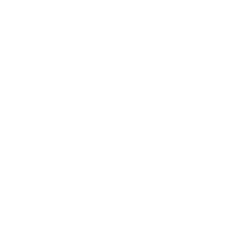 A white icon on a black background of a face split between being young and old.