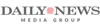'Daily News Media Group logo in black with red accent.'