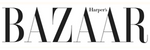 The logo for Harper's Bazaar magazine, shown in a stylized black font on a white background.
