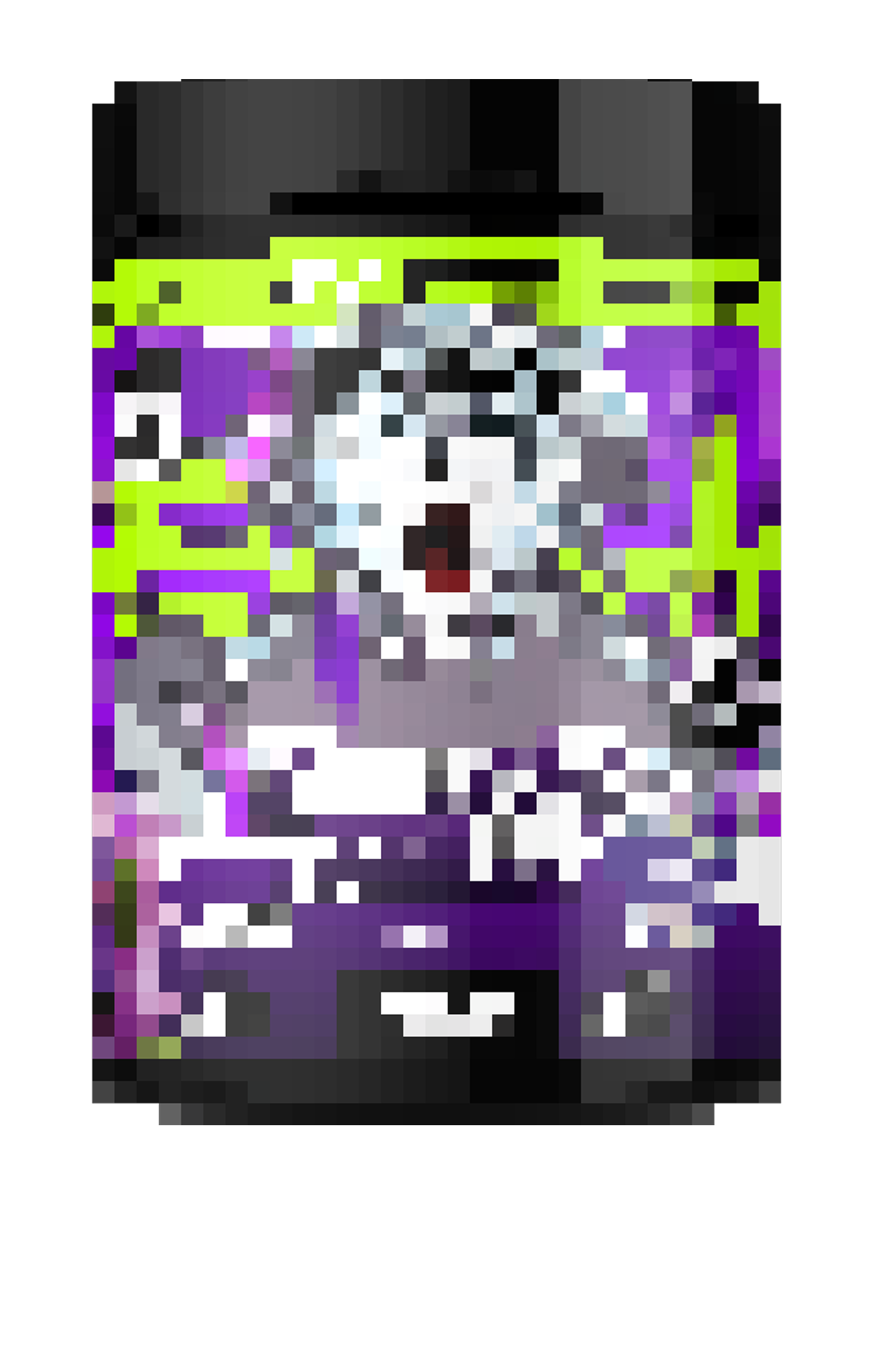 Pixelated image with the word 'September' below.