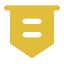 Yellow shield icon with horizontal bars on a dark background.