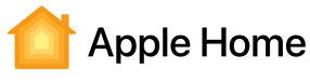 The Apple Home logo, showing a stylized orange house next to the words 'Apple Home'.