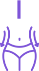 Purple paintbrush icon on a white background.